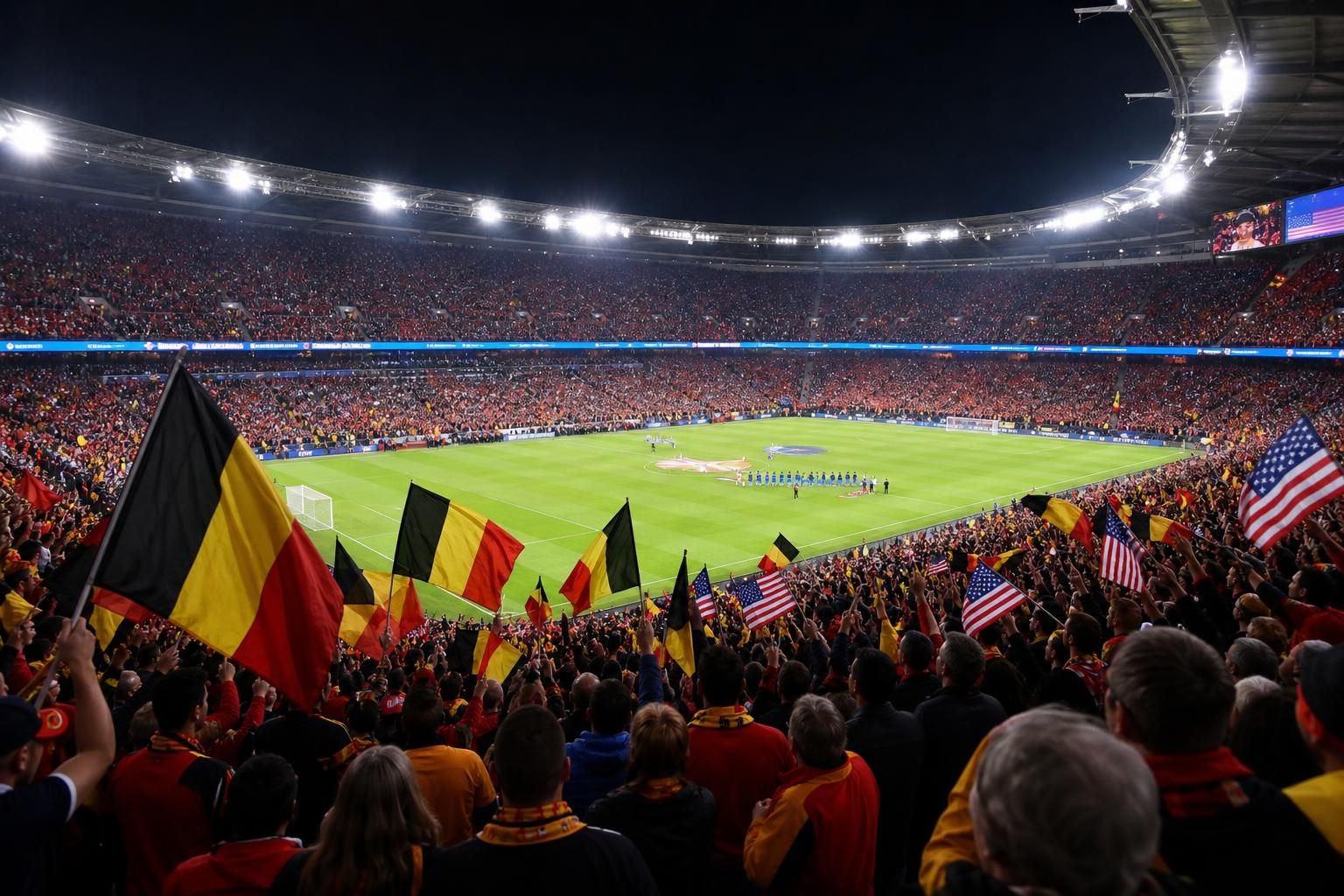 Gespannen WK-sfeer rond België tegen de Verenigde Staten zonder herkenbare gezichten