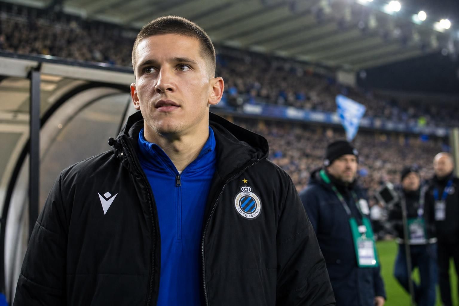 Christos Tzolis van Club Brugge in een gespannen transfersfeer rond interesse van Arsenal