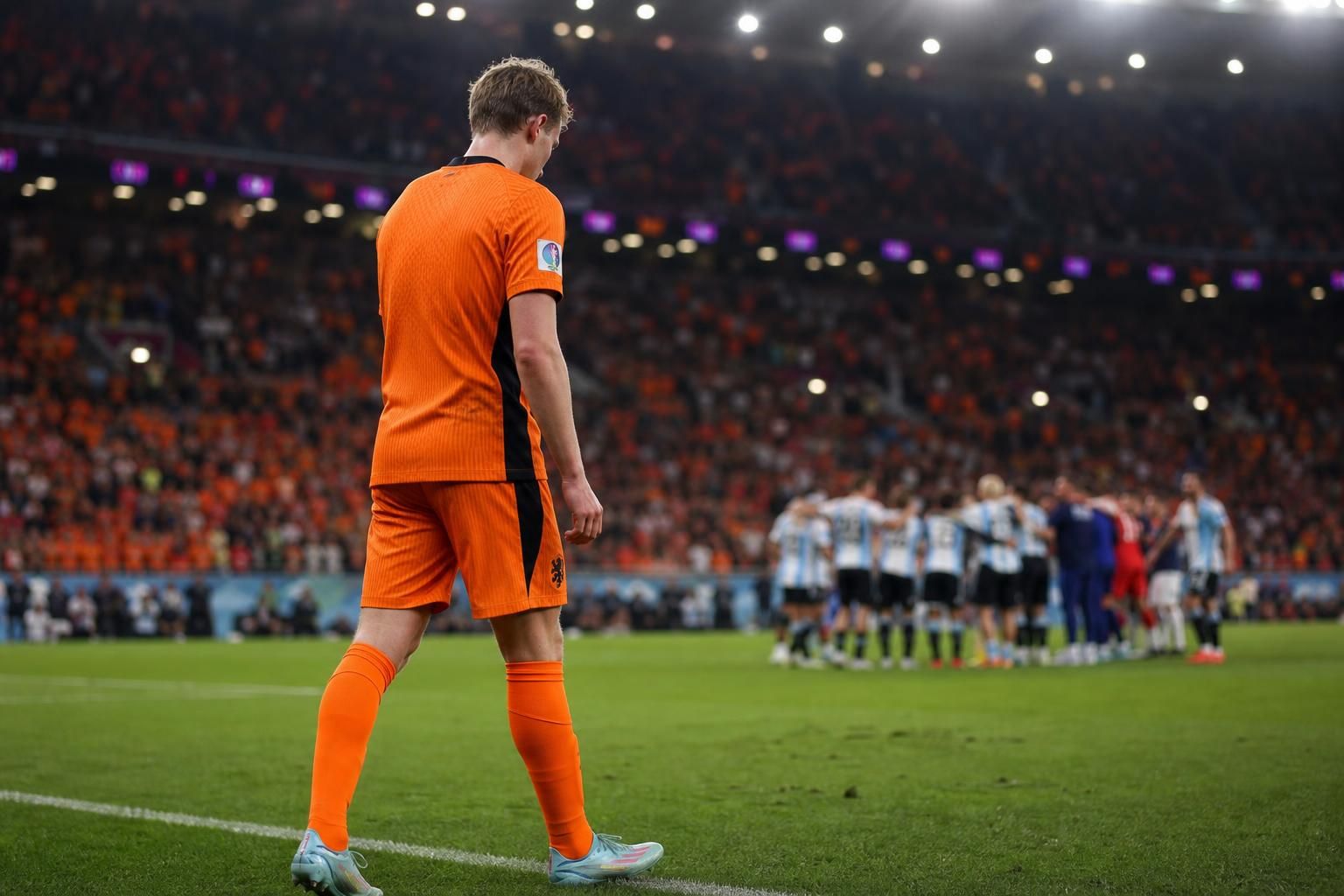 Ontgoochelde Oranje-speler na een strafschoppenserie op het WK