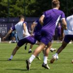 Anderlecht tijdens een intense oefenwedstrijd onder Vitor Bruno