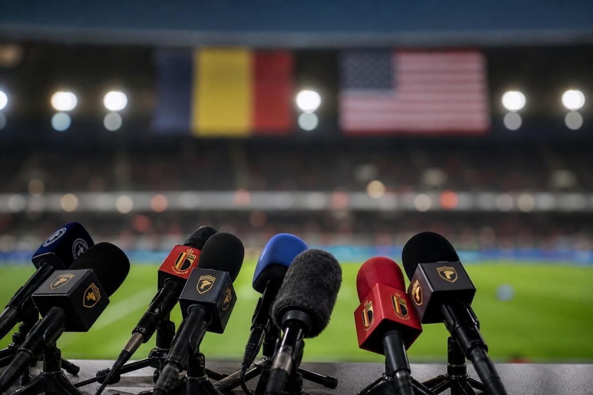 Gespannen perscontext rond de opgeschorte Balogun-schorsing voor het duel tussen België en de Verenigde Staten