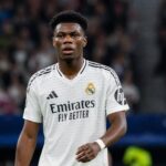 Aurélien Tchouaméni in actie voor Real Madrid amid transferinteresse van Manchester United