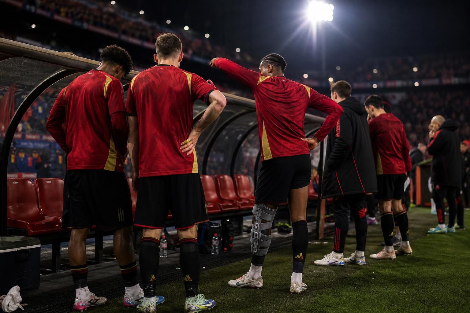 Rode Duivels verzamelen in emotionele sfeer na een WK-zege