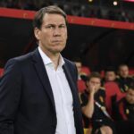 Rudi Garcia langs de lijn bij de Rode Duivels tijdens het WK