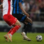 Wedstrijdsfeer rond KV Kortrijk tegen Club Brugge op de openingsspeeldag.