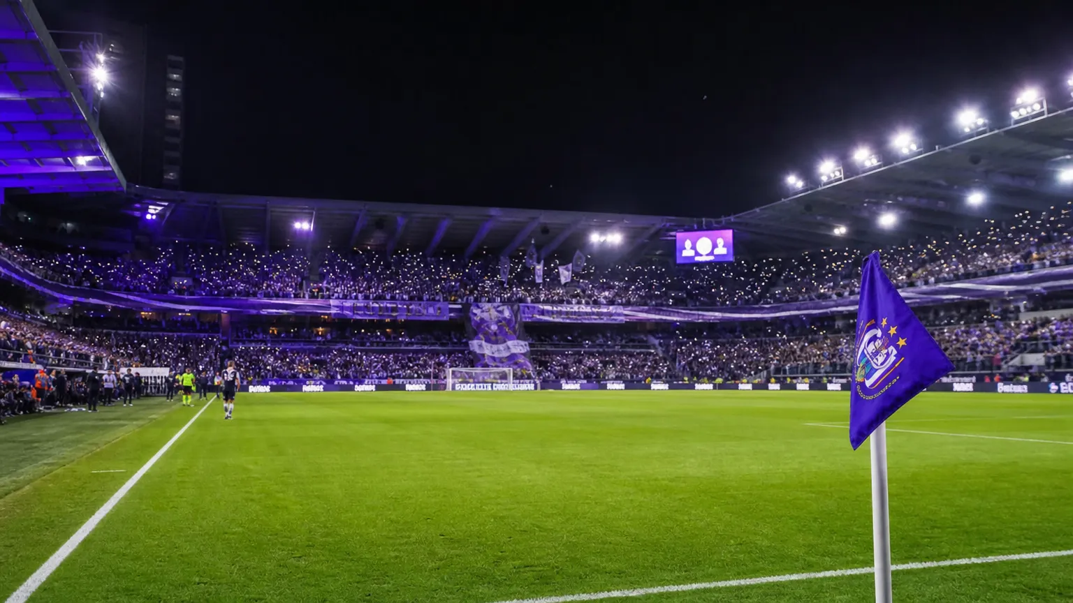 Stadionsfeer bij Anderlecht na Europese kwalificatie