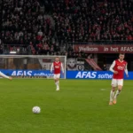 Spelers van AZ tijdens een wedstrijd in hun thuisstadion