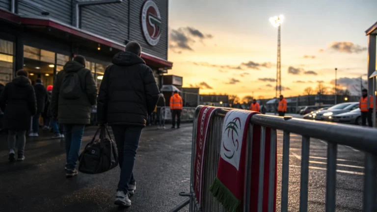 Transfercontext rond Zulte Waregem met stadionomgeving en gespannen sfeer