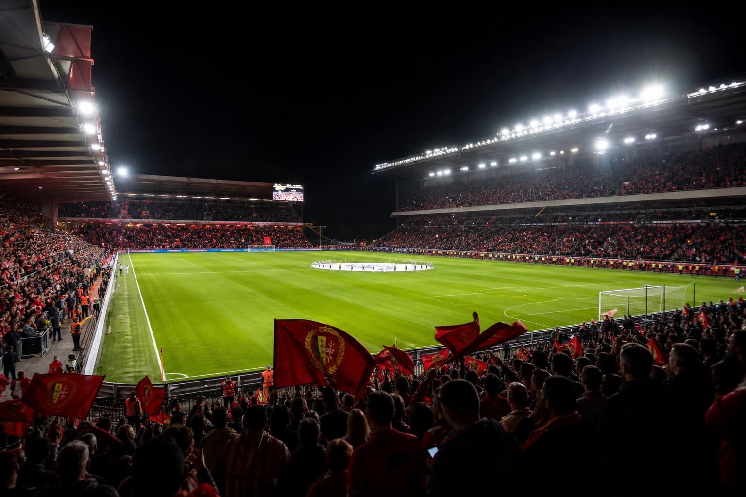 Sclessin als decor voor een Nations League-wedstrijd van de Rode Duivels