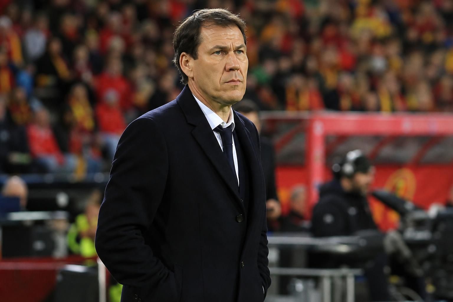 Rudi Garcia tijdens een wedstrijd van de Rode Duivels