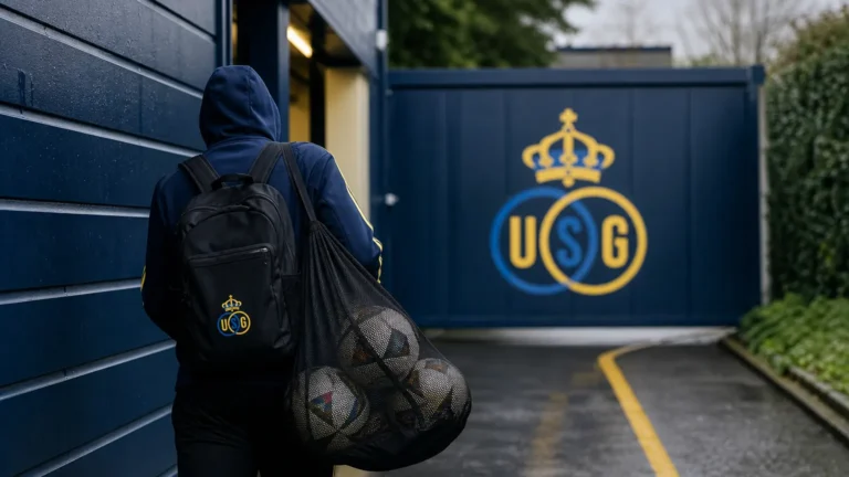 Transfercontext rond Union en Hervé Koffi aan een Brussels oefencomplex