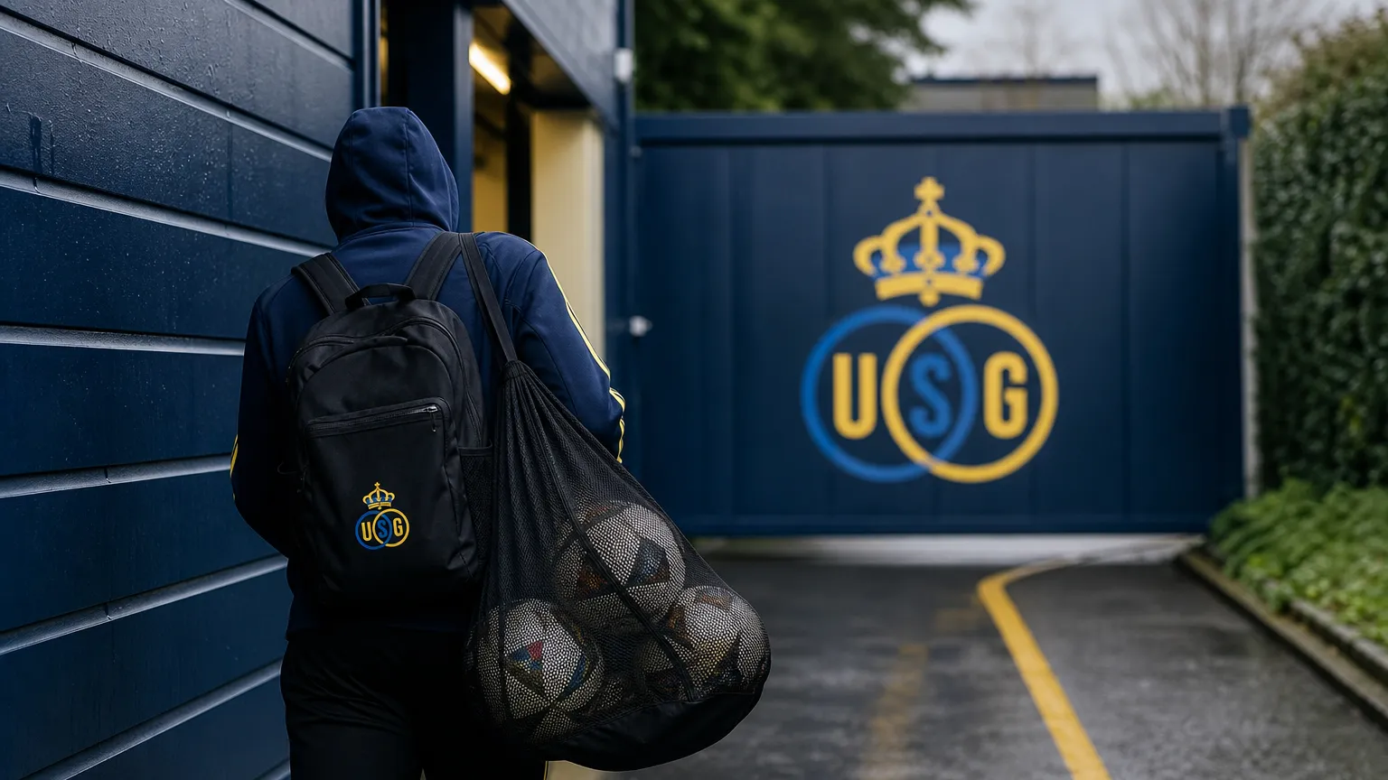 Transfercontext rond Union en Hervรฉ Koffi aan een Brussels oefencomplex