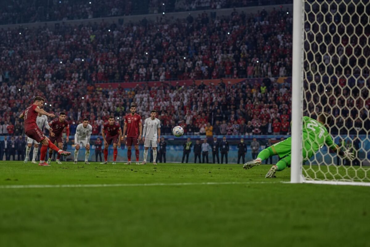 Penaltyreeks tijdens Zwitserland tegen Colombia op het WK