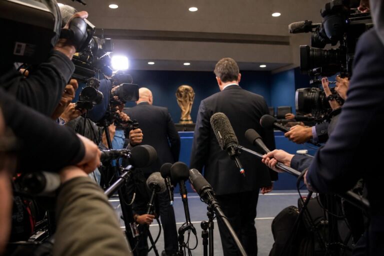 Gespannen FIFA-persmoment rond Gianni Infantino na de Balogun-affaire op het WK 2026