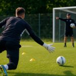 Keeperstraining bij Oud-Heverlee Leuven tijdens de voorbereiding