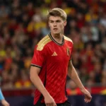 Charles De Ketelaere tijdens een WK-wedstrijd van de Rode Duivels