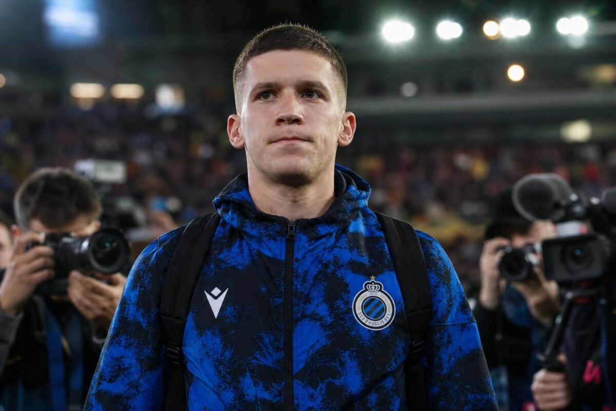 Christos Tzolis in de context van een mogelijke transfer van Club Brugge naar Arsenal