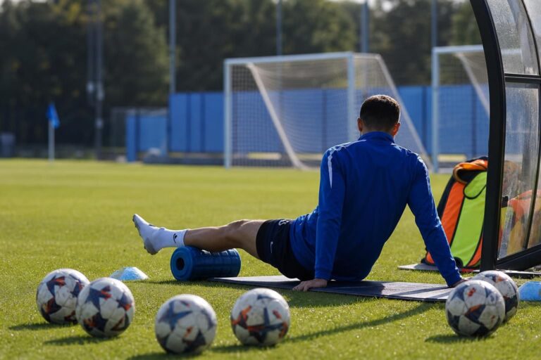 Trainingcontext bij KRC Genk rond de blessure van Matte Smets zonder herkenbare gezichten