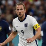Harry Kane in actie tijdens een spannende WK-wedstrijd van Engeland