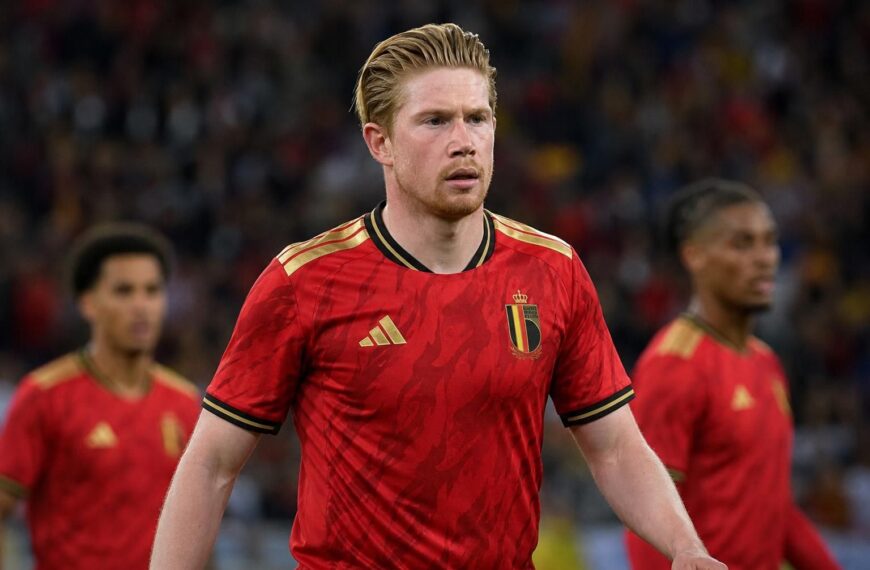 Kevin De Bruyne in wedstrijdcontext bij de Rode Duivels voor de WK-kraker tegen Spanje.