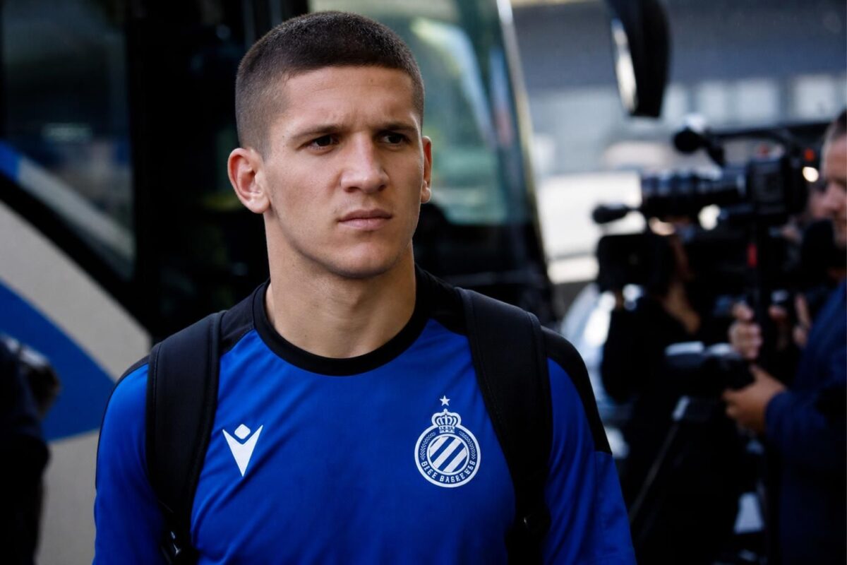 Christos Tzolis in Club Brugge-context tijdens een gespannen transferzomer