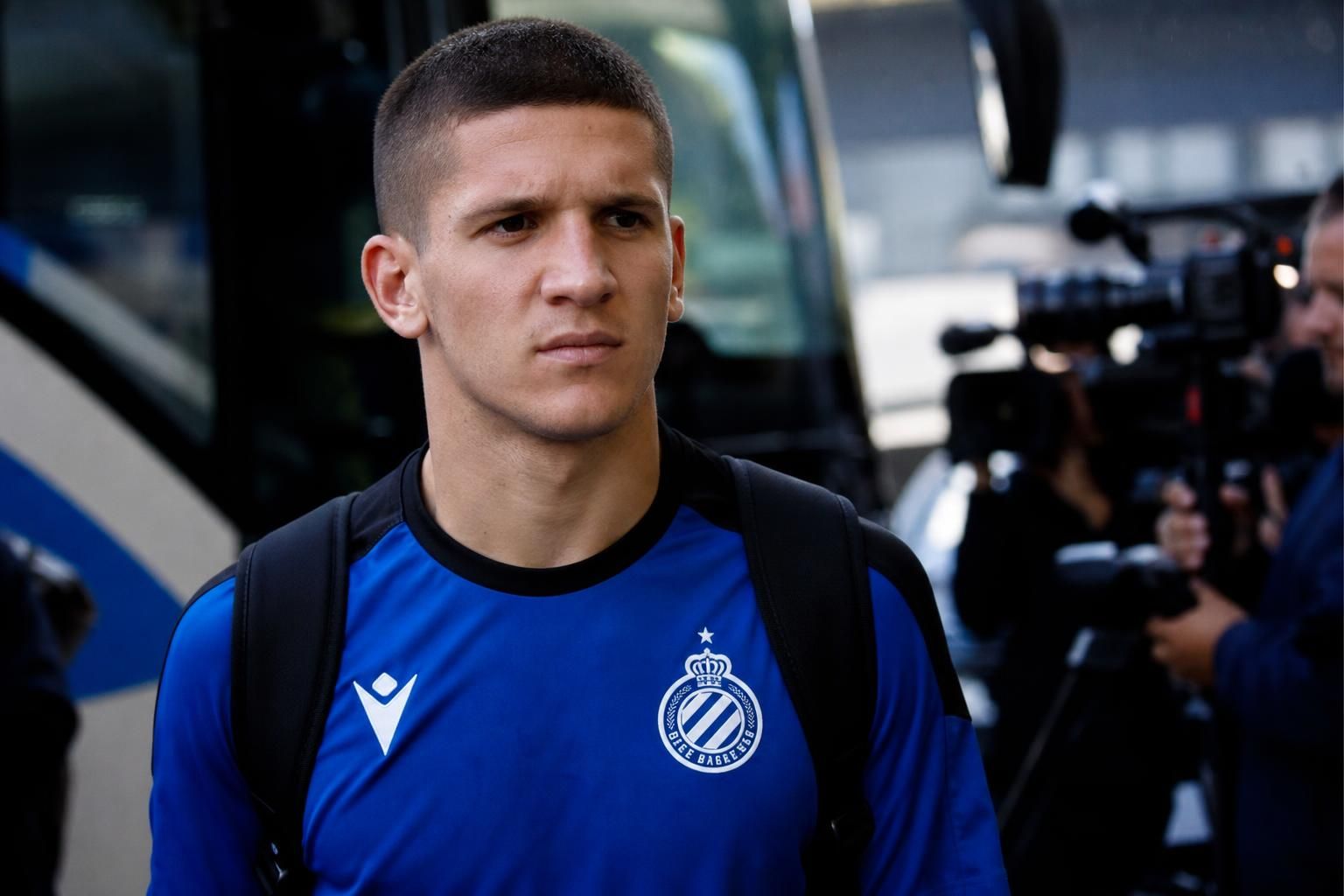 Christos Tzolis in Club Brugge-context tijdens een gespannen transferzomer