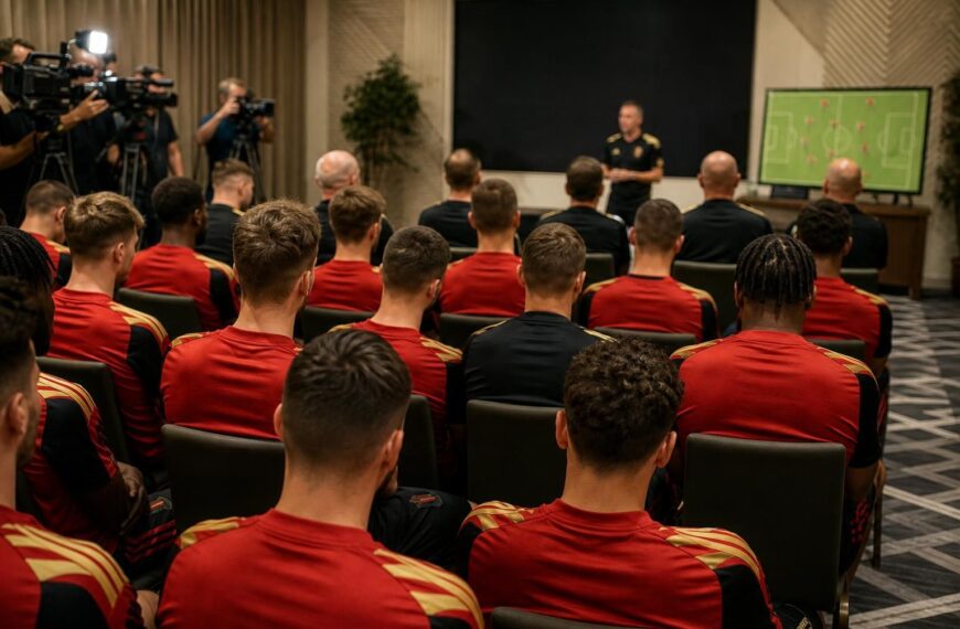 De Rode Duivels krijgen een toespraak in Los Angeles voor de kwartfinale tegen Spanje