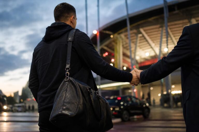 Transferbeeld bij het nieuws rond Leander Dendoncker als vrije speler na Real Oviedo
