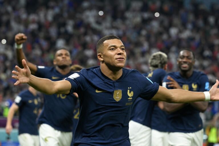 Kylian Mbappé in Franse WK-context na Frankrijk tegen Marokko