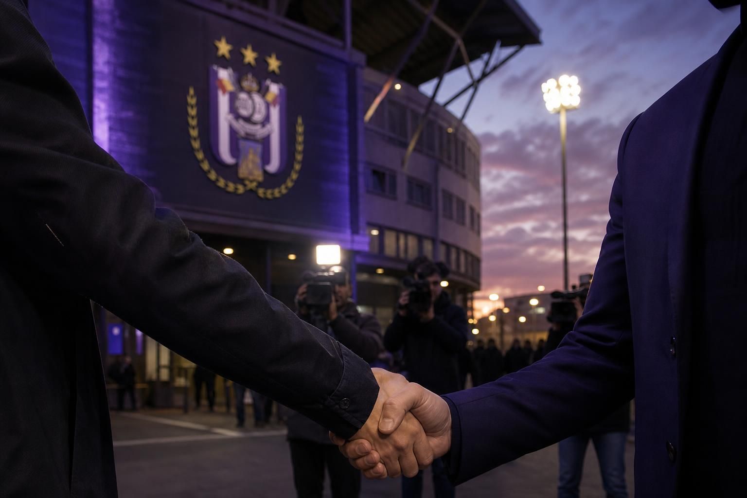 Transfercontext bij RSC Anderlecht rond een mogelijke versterking op het middenveld