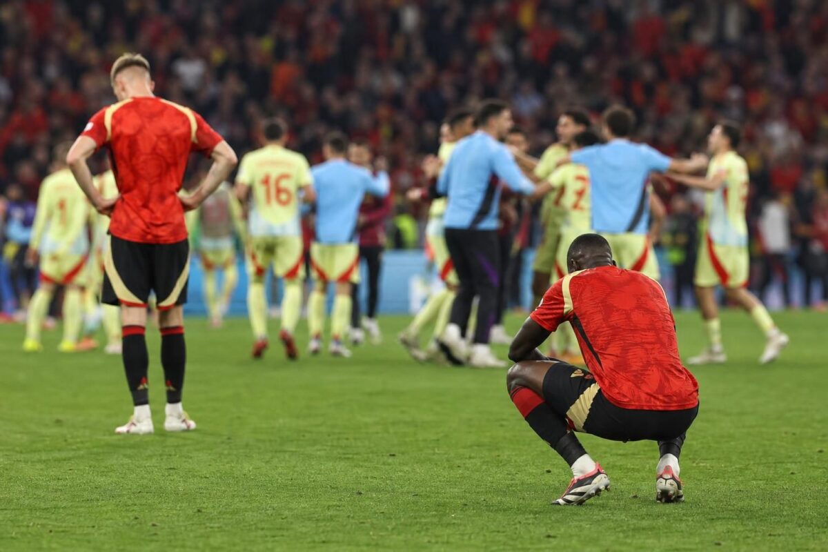 Ontgoochelde Rode Duivels na de WK-uitschakeling tegen Spanje