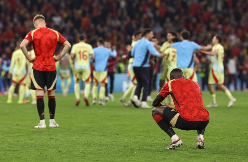 Ontgoochelde Rode Duivels na de WK-uitschakeling tegen Spanje