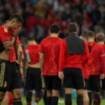 Rode Duivels verwerken ontgoocheling na uitschakeling in een stadion
