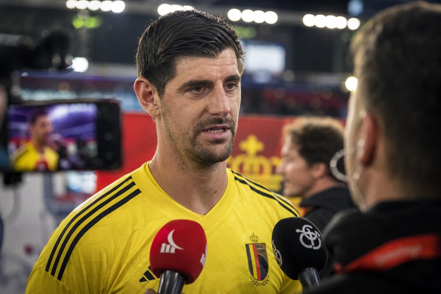 Thibaut Courtois bij de Rode Duivels na een intense comeback tegen Senegal.
