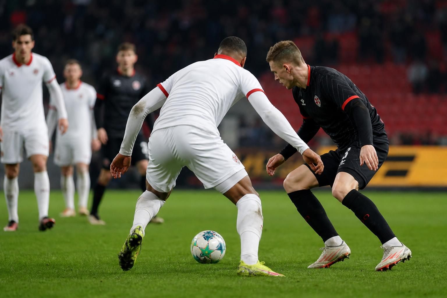 Royal Antwerp FC tijdens een oefenwedstrijd in de voorbereiding