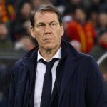 Rudi Garcia tijdens een gespannen wedstrijdmoment bij de Rode Duivels