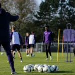 Jeugdtraining bij RSC Anderlecht in Neerpede
