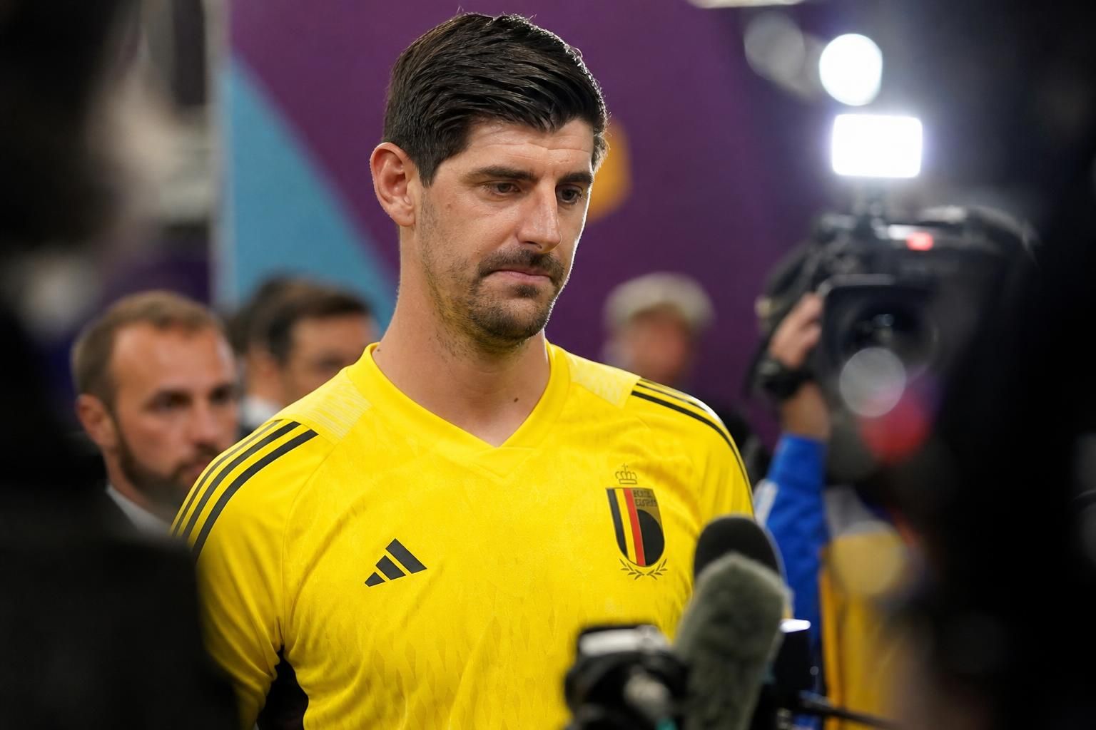 Thibaut Courtois bij de Rode Duivels na de WK-uitschakeling