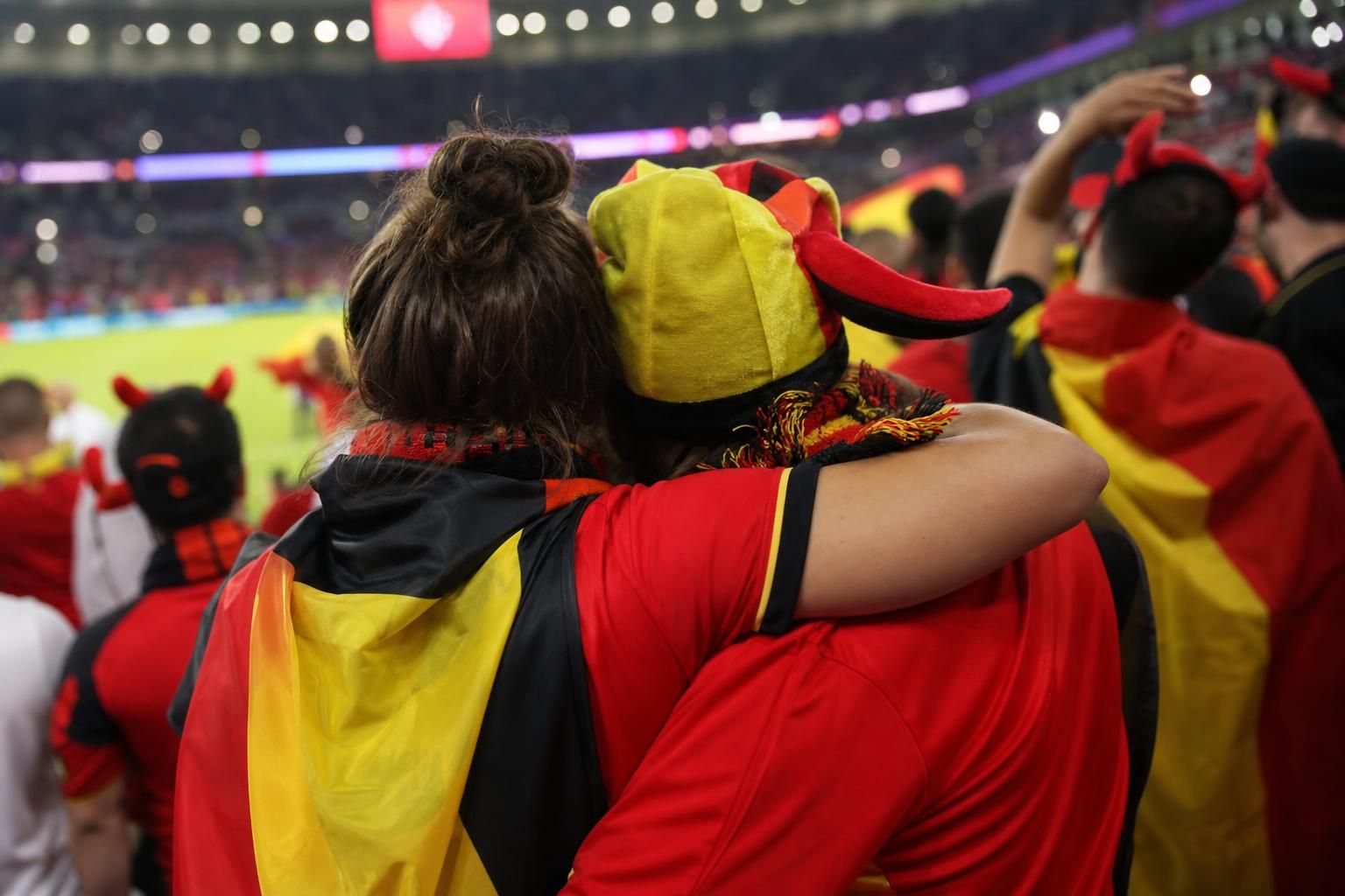 Belgische supporters tonen warme steun na het WK van de Rode Duivels
