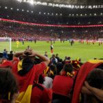 Rode Duivels verwerken WK-uitschakeling in gespannen stadionomgeving
