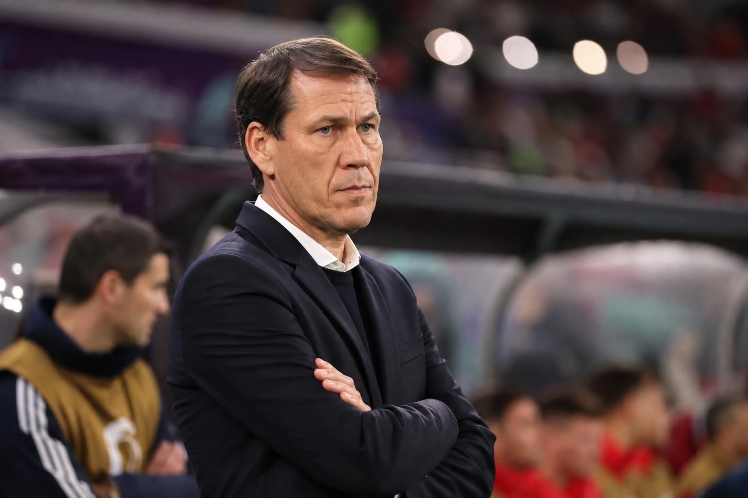 Rudi Garcia tijdens een gespannen moment bij de Rode Duivels