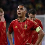 Youri Tielemans en ploegmaats van de Rode Duivels tijdens een gespannen WK-moment