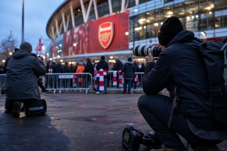 Transfercontext rond Arsenal en Julián Álvarez met gespannen stadionsfeer.