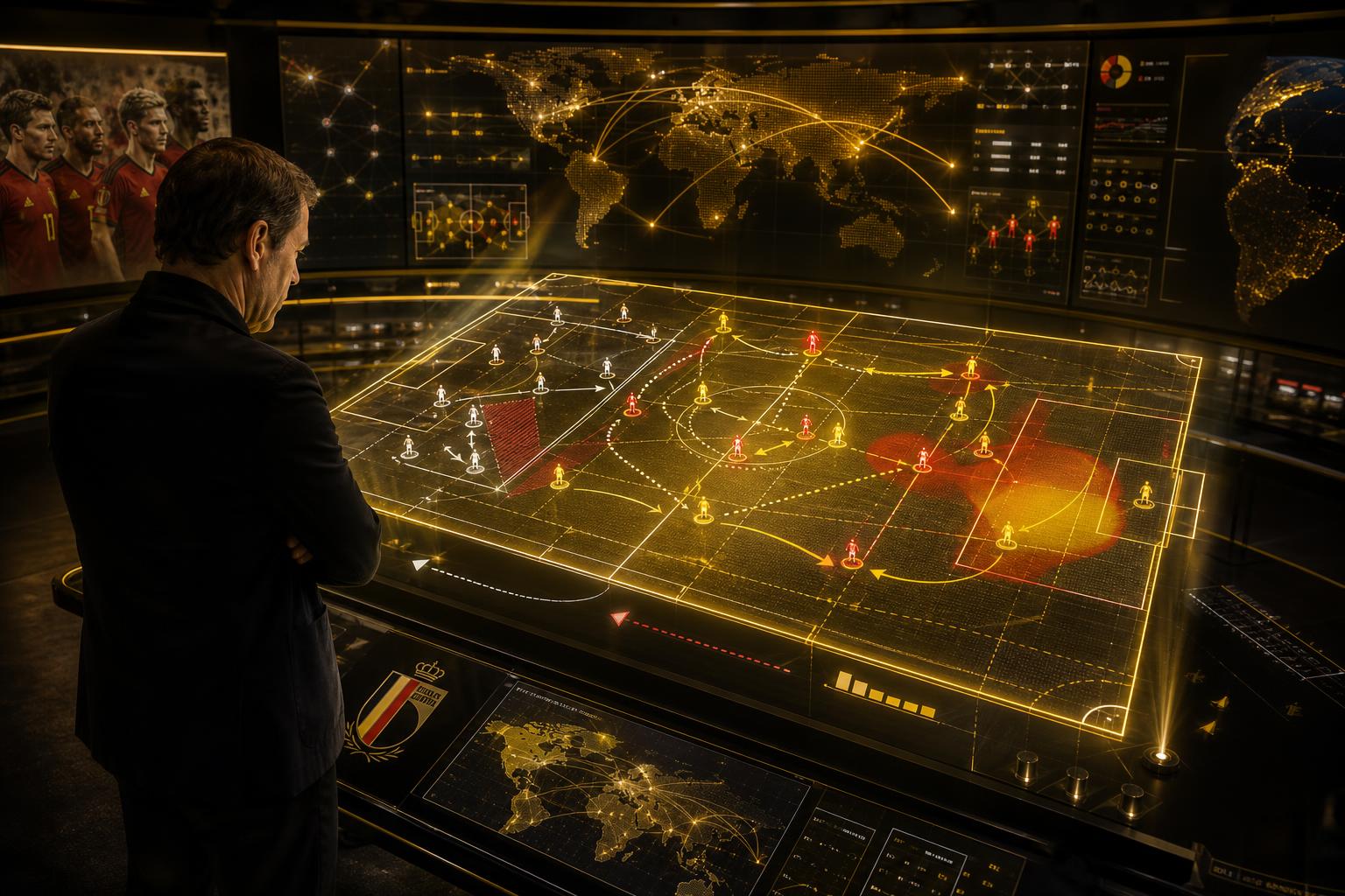 Tactisch schema van Rudi Garcia’s Rode Duivels op het WK 2026