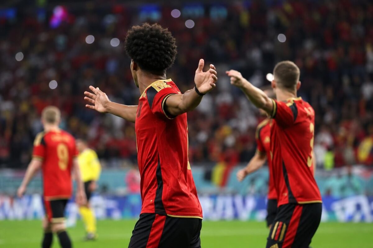 Gespannen wedstrijdmoment bij de Rode Duivels tijdens Belgiƫ-Senegal