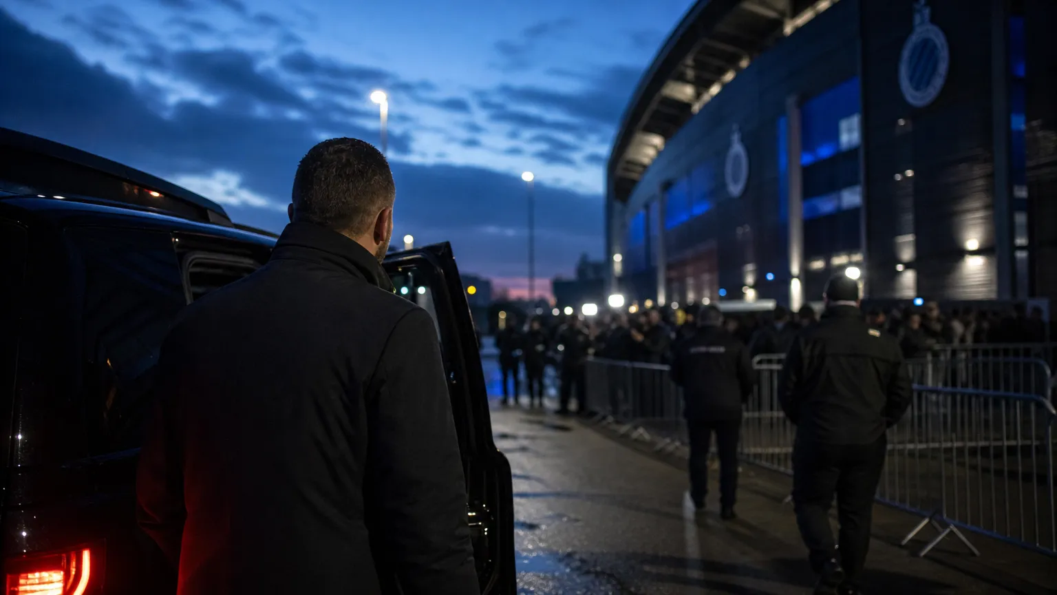 Transfercontext rond Club Brugge met gespannen stadionomgeving