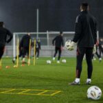 Keeperstraining bij de Rode Duivels na de WK-uitschakeling zonder herkenbare gezichten