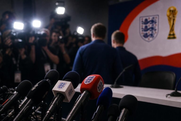 Gespannen persmoment rond Engeland in de WK-context van Tuchel en Bellingham