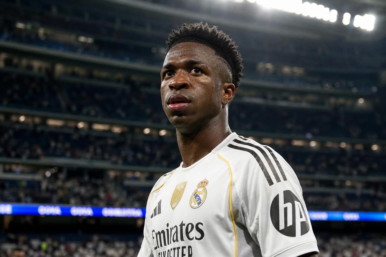 Vinícius Júnior in de context van Real Madrid, waar zijn contracttoekomst centraal staat.