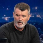 Roy Keane tijdens een gespannen voetbalanalyse in een studio